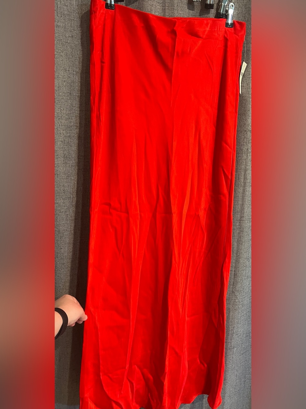 Anthropologie, NWT Vibrant Red Maxi Skirt